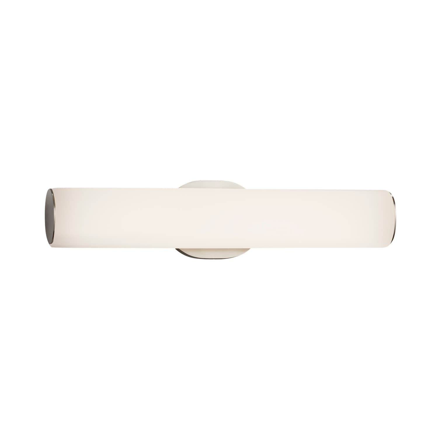 Justice Design Group Fusion Eliptical 20 Inch Brushed Nickel Wall Bath Bar Opal Shade