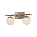 Justice Design Fusion Epoch 2 Light Bath Bar With Opal Glass Shade