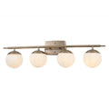 Justice Design Fusion Epoch 4 Light Bath Bar With Opal Glass Shade