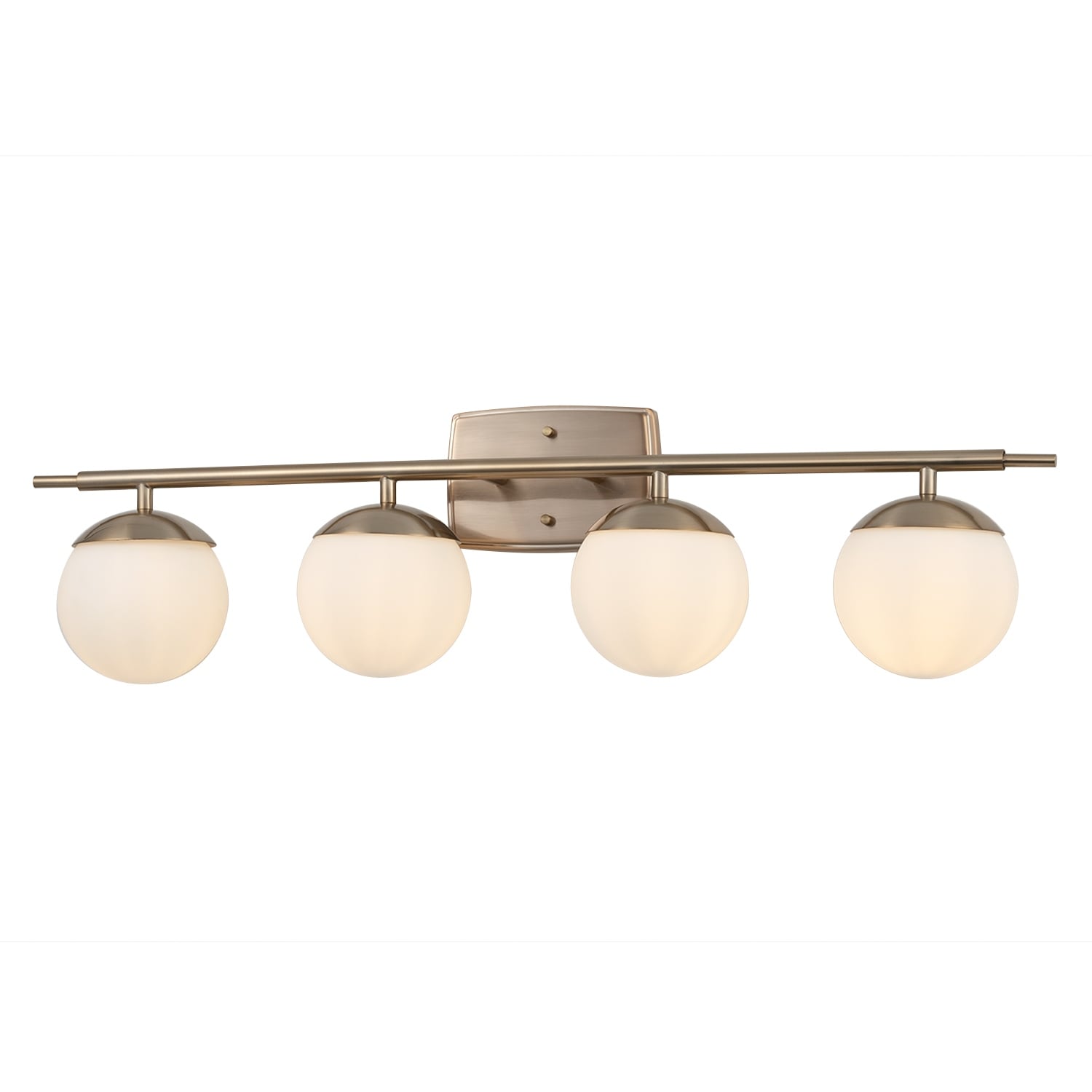 Justice Design Fusion Epoch 4 Light Bath Bar With Opal Glass Shade