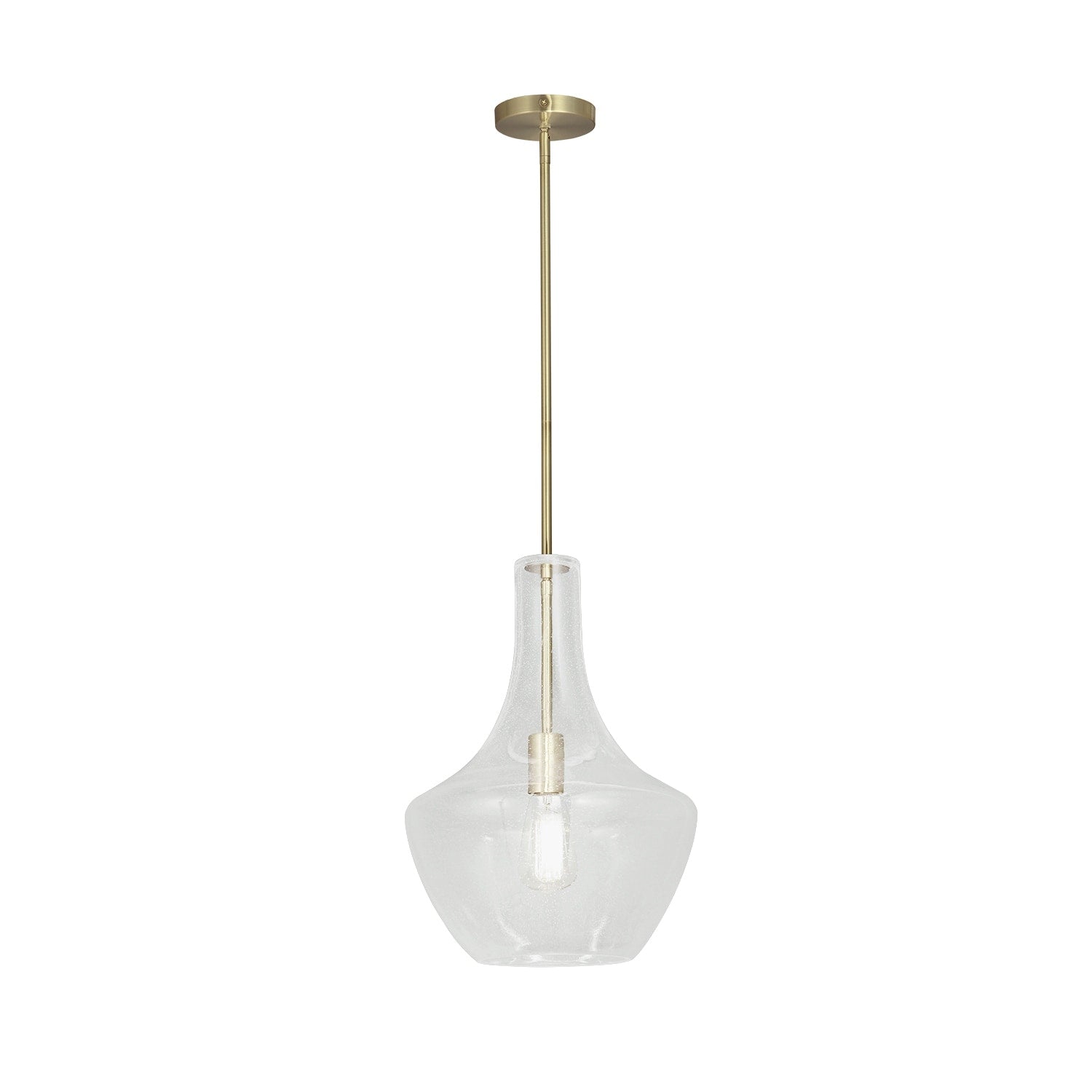 Justice Design Fusion Harlow 12 Inch Pendant With Seeded Glass
