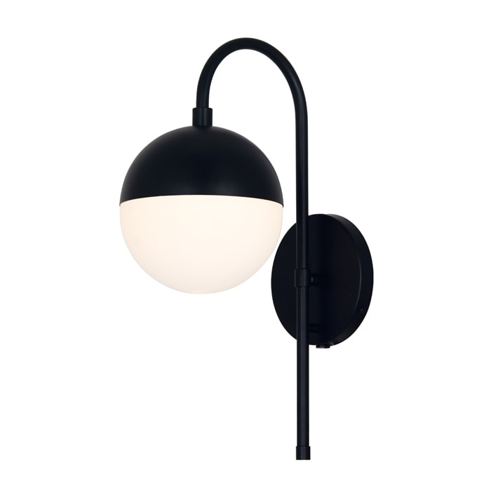 Justice Design Fusion Ion 1 Light Wall Sconce With Opal Glass Shade