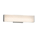 Justice Design Group Fusion Latitude Brushed Nickel Ada Wall Bath Bar Weave Shade
