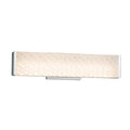 Justice Design Group Fusion Latitude Polished Chrome Ada Wall Bath Bar Weave Shade