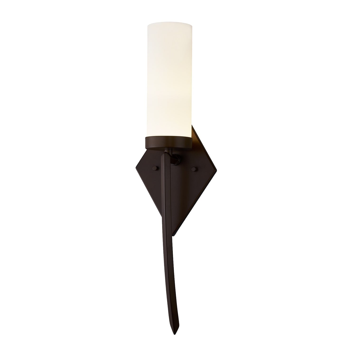 Justice Design Fusion Pointe Ada 1 Light Led Wall Sconce With Opal Glass