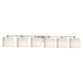 Strick Bolton Falconet Brushed Nickel Bath Bar Rectangle Shades