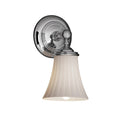 Justice Design Fusion Tradition Polished Chrome Wall Sconce