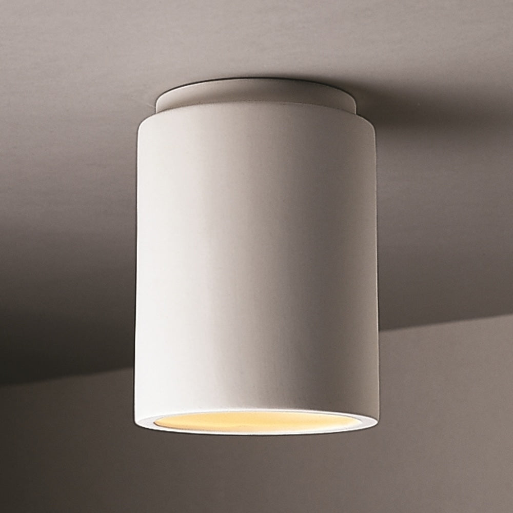 Strick Bolton Wes 1 Light Cylinder Ceramic Flush Mount Outdoor