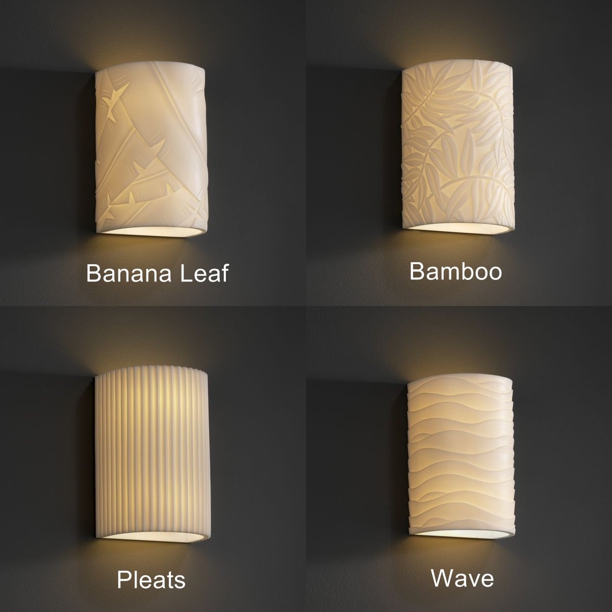 Justice Design Group Porcelina 2 Light No Metal Wall Sconce