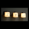 Lumenaria Modular 3 Light Dark Bronze Bath Bar Faux Alabaster Oval Shade