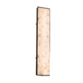 Justice Design Group Alabaster Rocks Avalon 48 Inch Matte Black Ada Led Outdoor Wall Sconce Alabaster Rocks Shade