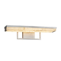 Justice Design Group Alabaster Rocks Elevate 20 Inch Brushed Nickel Led Linear Bath Light Shaved Alabaster Rocks Shade