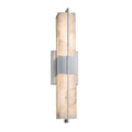 Justice Design Group Alabaster Rocks Era Polished Chrome 20 Inch Led Linear Wall Bath Light Alabaster Rocks Shade