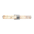 Justice Design Group Alabaster Rocks Era Polished Chrome 30 Inch Led Linear Wall Bath Light Alabaster Rocks Shade