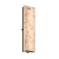 Justice Design Group Alabaster Rocks Avalon 24 Inch Brushed Nickel Ada Led Outdoor Wall Sconce Alabaster Rocks Shade