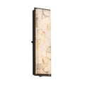 Justice Design Group Alabaster Rocks Avalon 24 Inch Matte Black Ada Led Outdoor Wall Sconce Alabaster Rocks Shade