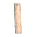Justice Design Group Alabaster Rocks Avalon 36 Inch Brushed Nickel Ada Led Outdoor Wall Sconce Alabaster Rocks Shade