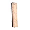 Justice Design Group Alabaster Rocks Avalon 36 Inch Dark Bronze Ada Led Outdoor Wall Sconce Alabaster Rocks Shade
