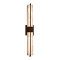 Justice Design Group Alabaster Rocks Era Dark Bronze 30 Inch Led Linear Wall Bath Light Alabaster Rocks Shade
