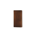 Justice Design Group Ambiance Ada Antique Copper Large Rectangle Wall Sconce