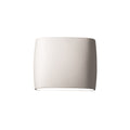 Justice Design Group Ambiance Ada Bisque Wide Wall Sconce