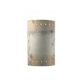 Justice Design Group Ambiance Ada Greco Travertine Large Cylinder Wall Sconce