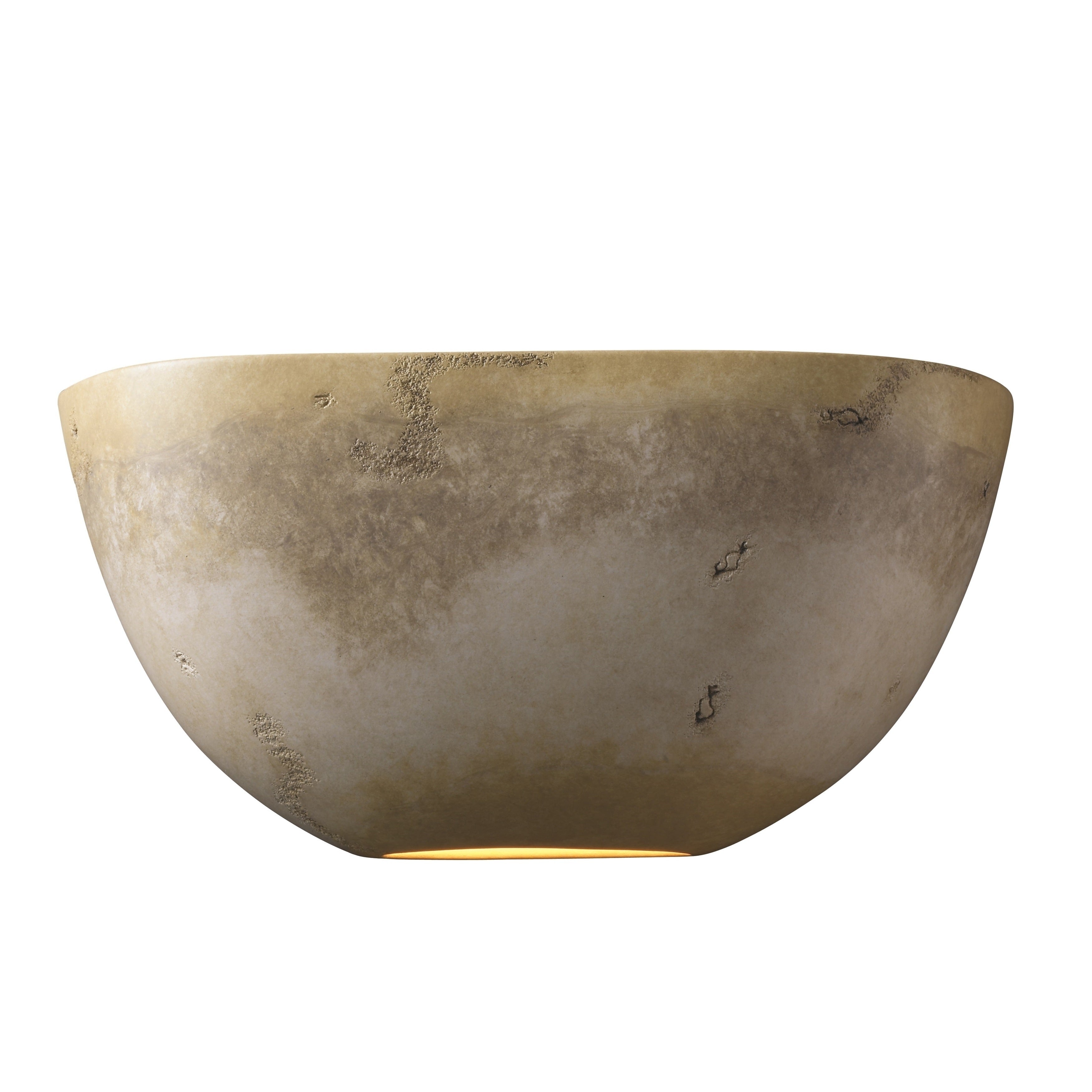Justice Design Group Ambiance Ada Greco Travertine Pocket Wall Sconce