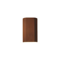 Justice Design Group Ambiance Ada Real Rust Cylinder Wall Sconce