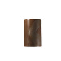 Justice Design Group Ambiance Ada Tierra Red Slate Large Cylinder Wall Sconce