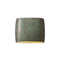 Justice Design Group Ambiance Ada Verde Patina Wide Wall Sconce
