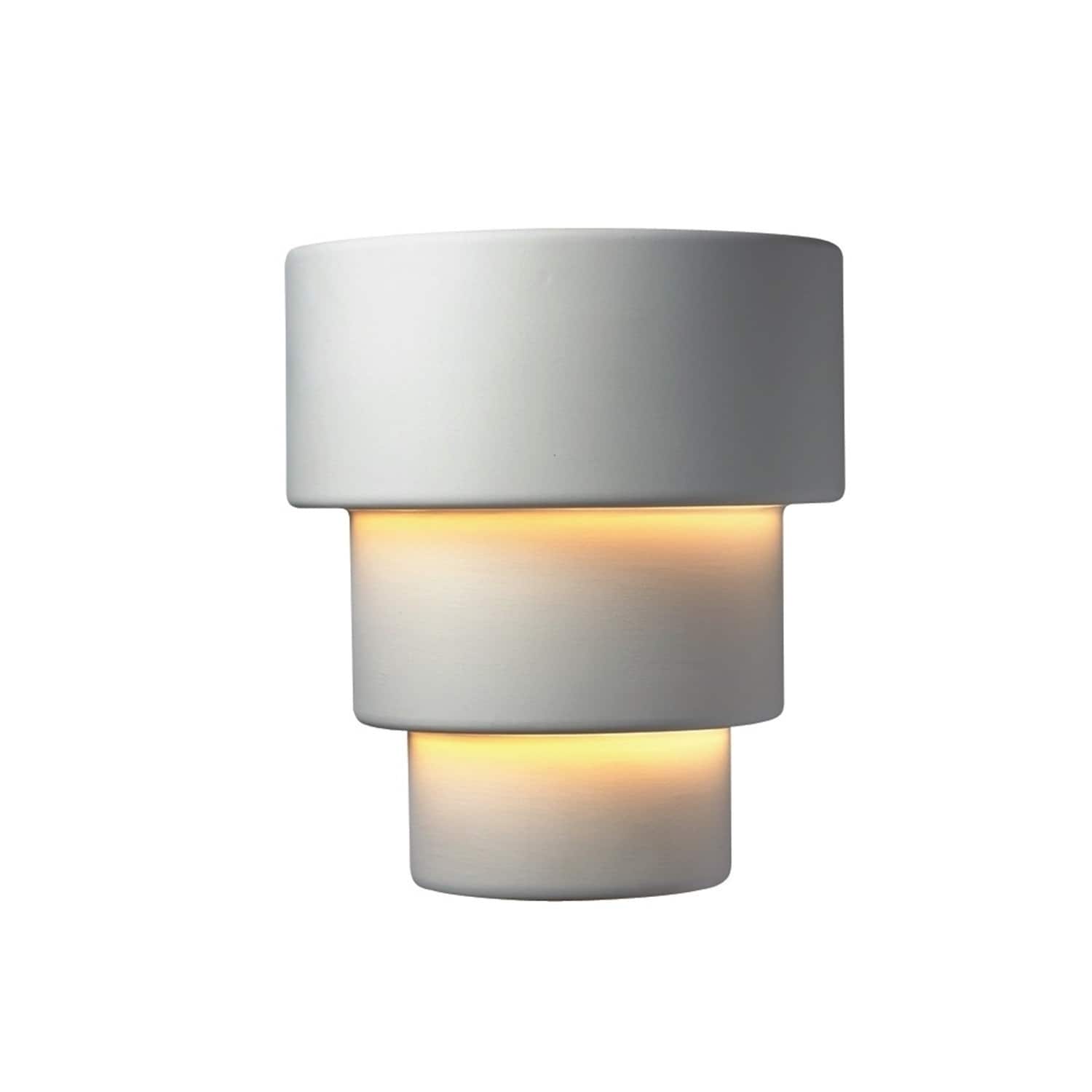 Justice Design Group Ambiance Bisque Outdoor Large Terrance Wall Sconce