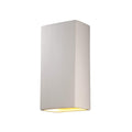 Justice Design Group Ambiance Bisque Outdoor Really Big Closed Top Rectangle Wall Sconce