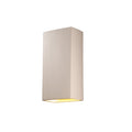 Justice Design Group Ambiance Bisque Outdoor Really Big Rectangle Wall Sconce