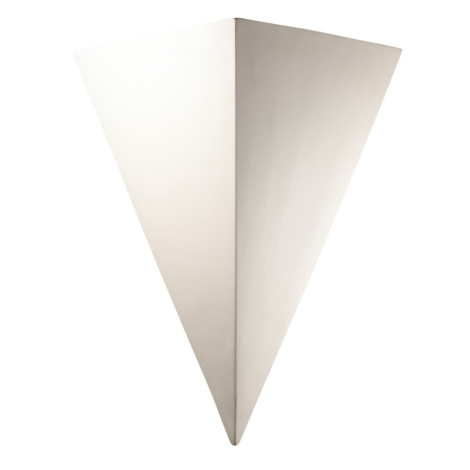 Justice Design Group Ambiance Bisque Outdoor Really Big Triangle Wall Sconce