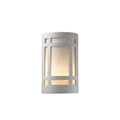 Justice Design Group Ambiance Bisque Outdoor Small Craftsman Window Wall Sconce