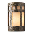 Justice Design Group Ambiance Brass Outdoor Large Prairie Window Wall Sconce Gold