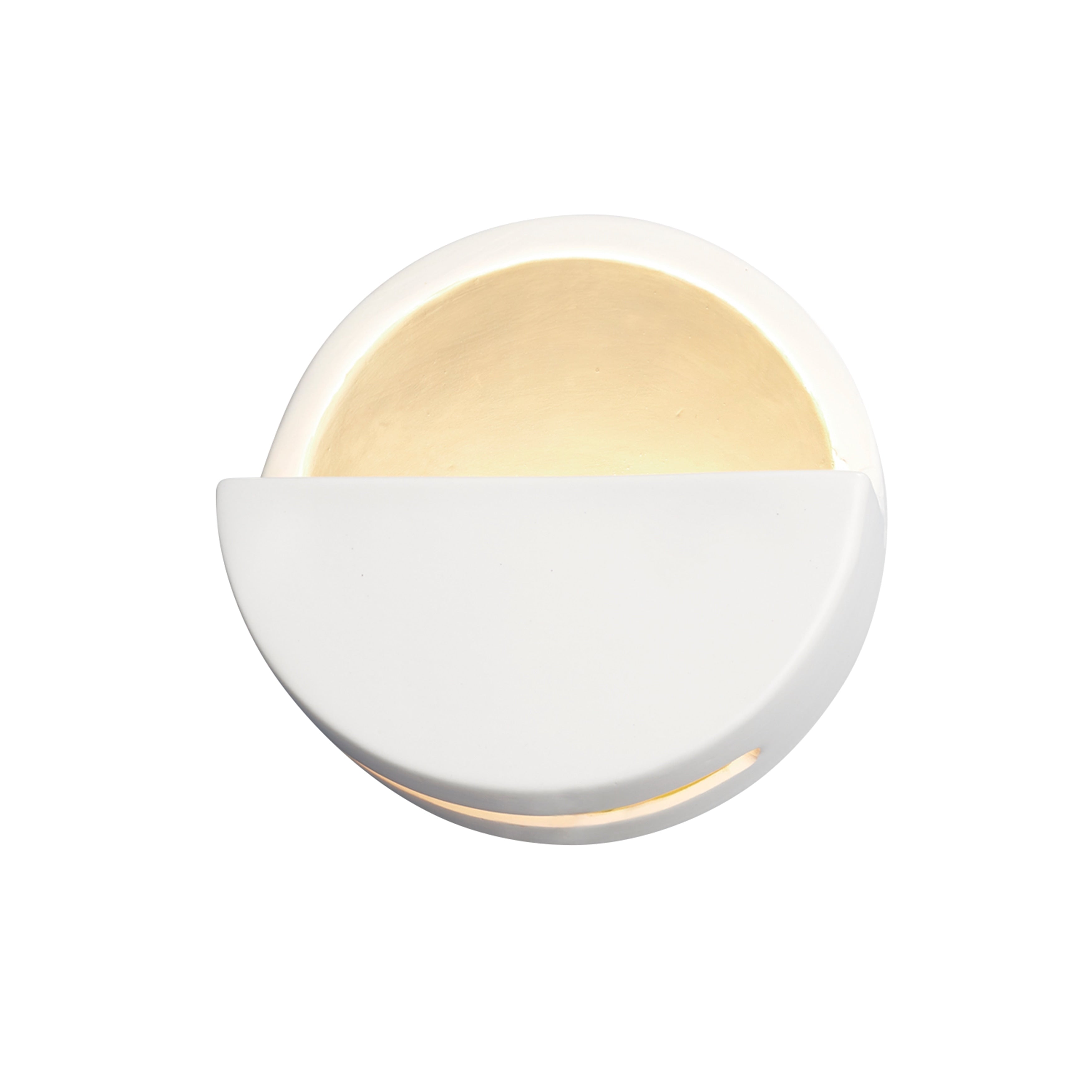 Carson Carrington Saljebyn White Led Open Top Wall Sconce