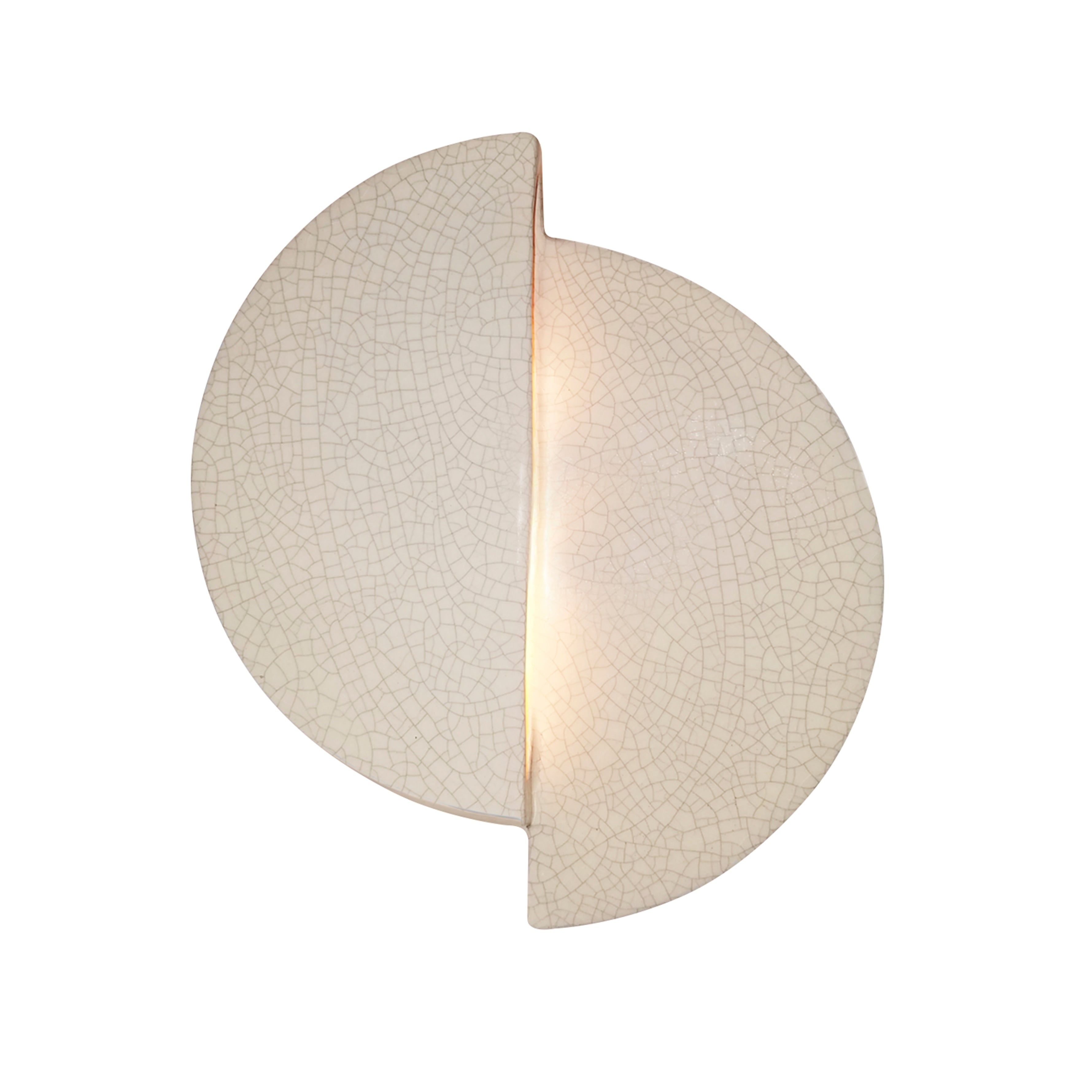 Carson Carrington Sallater 1 Light White Crackle Led Wall Sconce