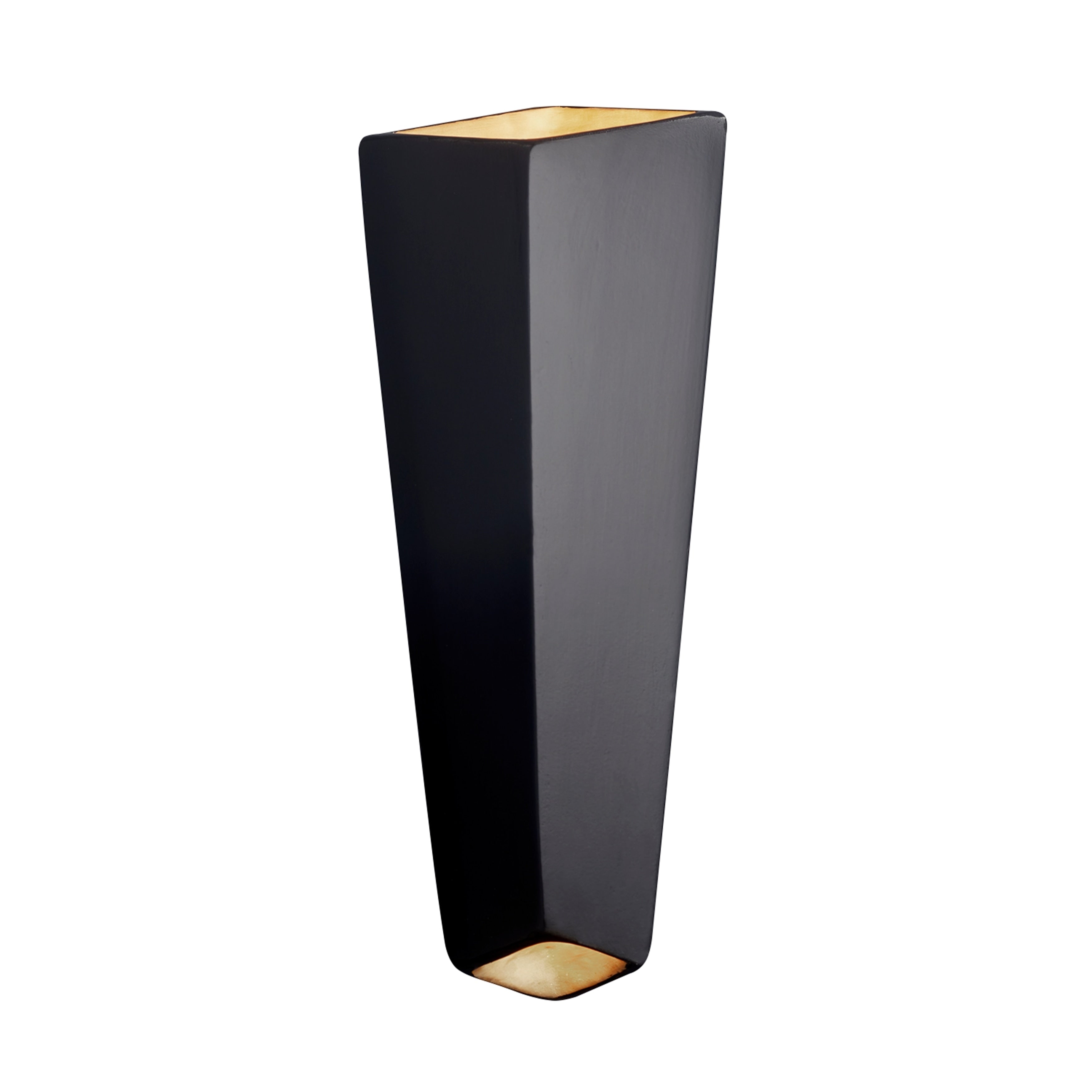 Ambiance Prism 1 Light Carbon Matte Black Led Wall Sconce