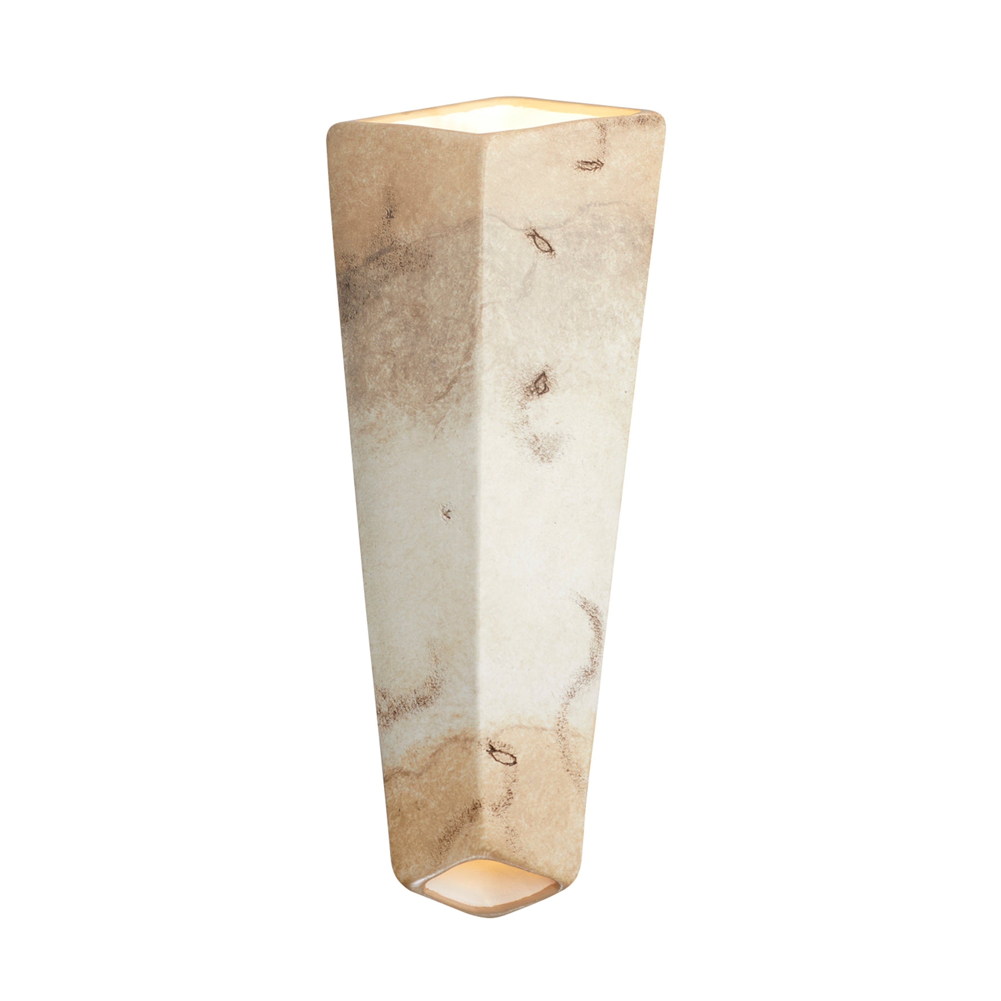 Ambiance Prism 1 Light Greco Travertine Led Wall Sconce