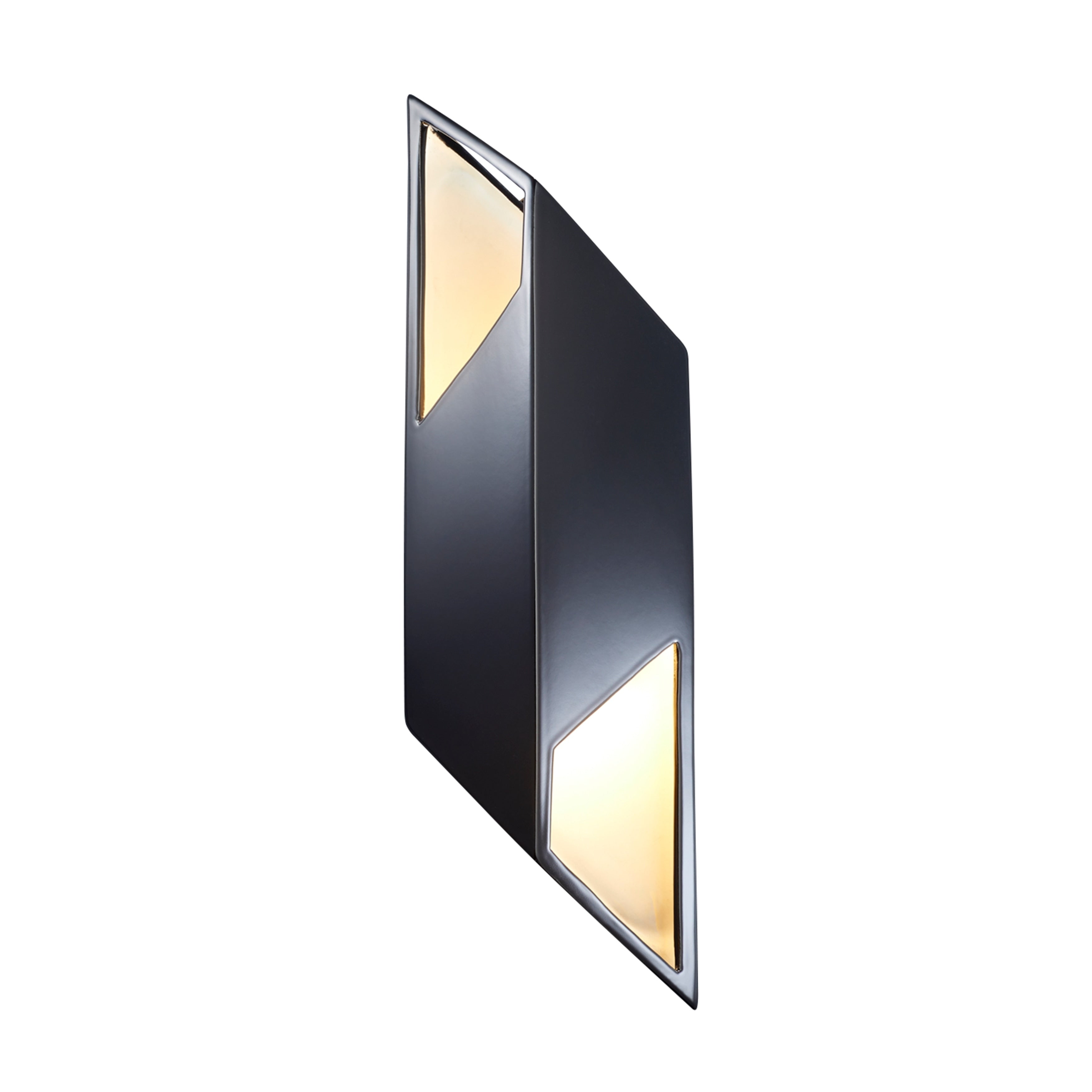Strick Bolton Helvi Glossy Black Led Wall Sconce
