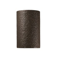 Justice Design Group Ambiance Iron Outdoor Large Cylinder Wall Sconce