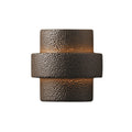 Justice Design Group Ambiance Iron Outdoor Large Step Wall Sconce