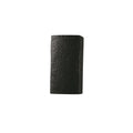 Justice Design Group Ambiance Iron Outdoor Small Rectangle Wall Sconce