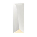 Justice Design Ambiance Large Outdoor Led Ceramic Diagonal Rectangle Wall Sconce With Closed Top