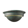 Justice Design Group Ambiance Verde Patina Large Cyma Wall Sconce