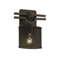 Justice Design Group Wire Mesh Argyle 1 Light Dark Bronze Ada Wall Sconce Oval Shade