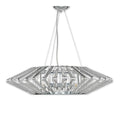 Justice Design Group Bohemia Columba 4 Light Polished Chrome Led Chandelier Clear Shade