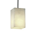 Justice Design Group Clouds 1 Light Brushed Nickel Small Pendant Flat Rim Shade