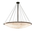 Justice Design Clouds Ring 16 Light Dark Bronze Round Bowl Pendant